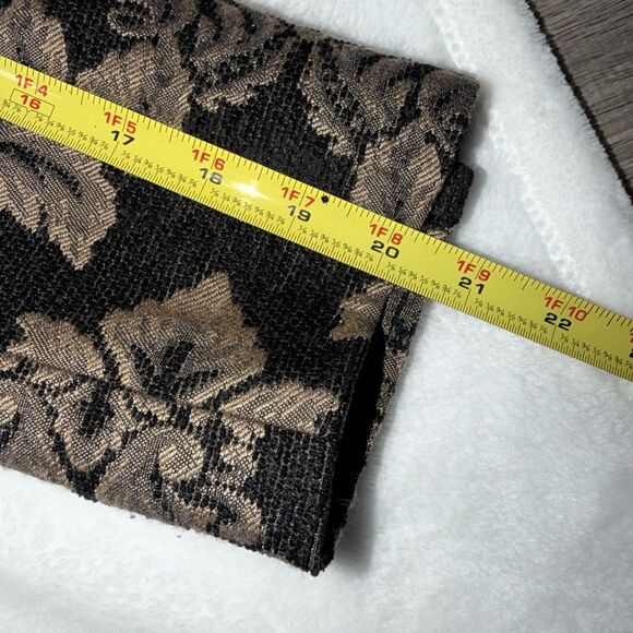Vtg Denim & Co Tapestry Blazer Jacket Large Floral Damask Boho Dark Academia - Picture 14 of 16